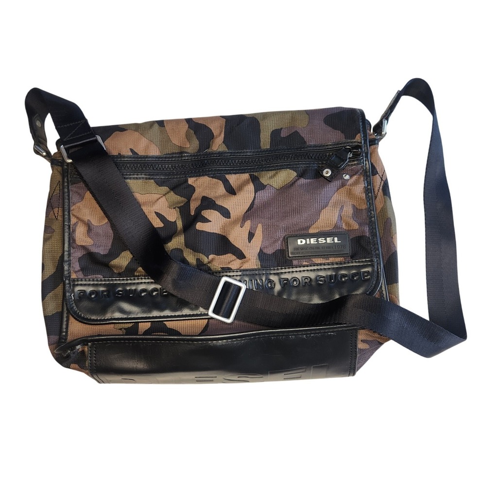 Diesel Camouflage Messenger Bag